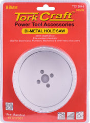 HOLE SAW BI-METAL 98MM