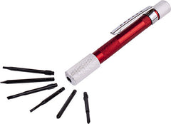 SCREWDRIVER PRECISION 6-IN-1 PEN TYPE 6 BITS & 1 SCREWDRIVER HANDLE