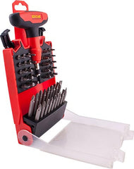 SCREWDRIVER BIT SET 49PCS WITH T-HANDLE DRIVER IN STORAGE CASE