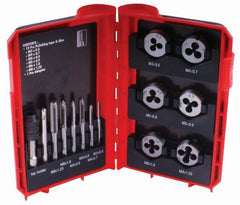 13 PC TIN TAP & DIE SET IN PLASTIC CASE IN BLISTER