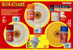 CLEANING & POLISHING KIT - SOFT METALS C/W 12.5MM ARBOR