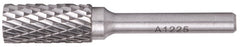 ROTARY BURR TUNGSTEN 12X25X6MM CYLINDRICAL