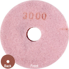 100MM DIAMOND POLISHING PAD 3000 GRIT PINK