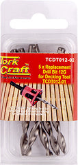 REPL. DRILL BIT FOR DECKING TOOL 12G X 5PC PRE-DRILL AND COUNTERSINK