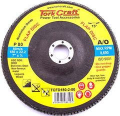 FLAP DISC 180MM 15 DEG.ANGLE 80GRIT