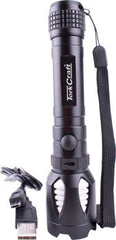 TORCH LED ALUM.900LM BLK RECH. USB INCL. 1X18650LI-I BAT. TORK CRAFT