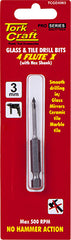 GLASS & TILE DRILL 3MM 4 FLUTE WITH HEX SHANK