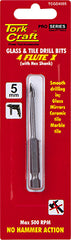 GLASS & TILE DRILL 5MM 4 FLUTE WITH HEX SHANK