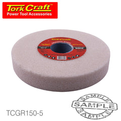 GRINDING WHEEL 150X25X32MM WHITE COARSE 36GR W/BUSHES FOR BENCH GRINDE