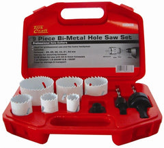 HOLESAW SET 9PC IN CASE BI-METAL 22 29 35 44 51 64MM