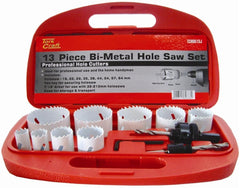 HOLESAW SET 13PC IN CASE BI-METAL