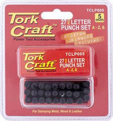 LETTER PUNCH SET 5MM (A-Z) BLACK FINISH