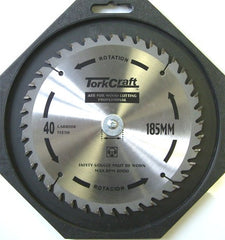 BLADE CONTRACTOR 185 X 40T 16MM CIRCULAR SAW TCT