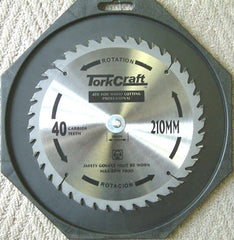 BLADE CONTRACTOR 210 X 40T-16mm CIRCULAR SAW TCT
