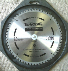 BLADE CONTRACTOR 230 X 60T 16MM CIRCULAR SAW TCT