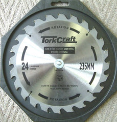 BLADE CONTRACTOR 235 X 24T 16mm CIRCULAR SAW TCT
