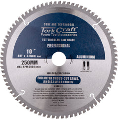 BLADE CONTRACTOR ALUM 250 X 80T TCG NEG 30MM CIRCULAR SAW TCT