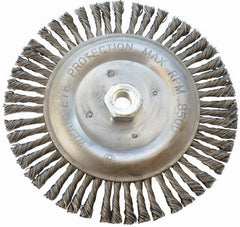 WIRE WHEEL BRUSH SINGLE SECTION TWISTED PLAIN 175MMXM14 BLISTER