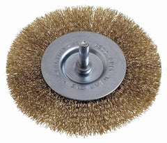 WIRE WHEEL BRUSH 63MM X 6MM SHAFT BLISTER