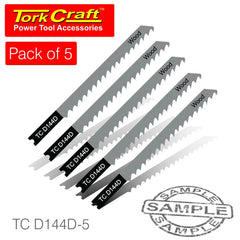 U-SHANK JIGSAW BLADE 6TPI WOOD 4MM 5PC