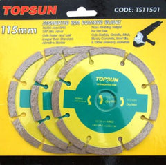 DIAMOND BLADE 3PCE SET 115MM SEGMENTED DELROCK