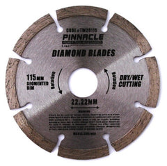 DIAMOND BLADE SEGMENTED 115MM PINNACLE BRAND