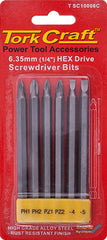 POWER BIT SET 6PCE 100MML