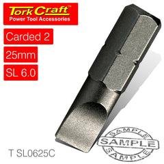 S/D INSERT BIT 6MMx25MM 2/CARD