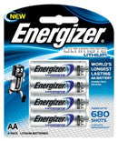 ENERGIZER ULTIMATE LITHIUM:  AA - 4 PACK (MOQ6)